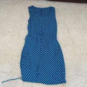 Blue chevron dress